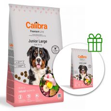 Calibra Dog Premium Line Junior Large 12 + 3 kg BREZPLAČNO