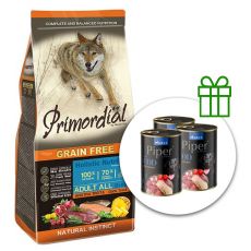 Primordial GF Adult Trout & Duck 12kg + 3 x konzervirana hrana BREZPLAČNO
