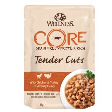 Wellness CORE Tender Cuts piščanec in puran 85 g