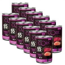 Wellness CORE Dog 95% puran in koza 12 x 400 g
