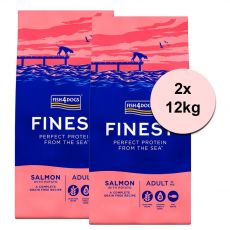 FISH4DOGS FINEST Salmon Adult Large 2 x 12 kg