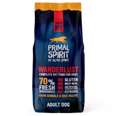 Primal Spirit Dog 70% Wanderlust – piščanec in losos 12kg