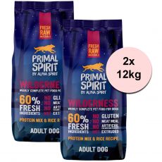 Primal Spirit Dog 60% Wilderness Dog – iberska svinjina 2 x 12kg