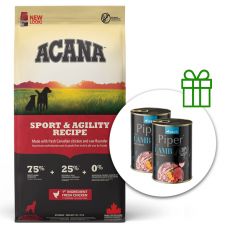 Acana Sport & Agility Recipe 17 kg + 2 pločevinke BREZPLAČNO
