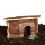 Lesena kotna hiška za glodalce - 22 x 15 x 10,5 cm