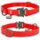 WAU DOG nepremočljiva ovratnica - rdeča 24-40 cm / 20 mm