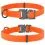 WAU DOG nepremočljiva ovratnica - oranžna 24-40 cm / 20 mm