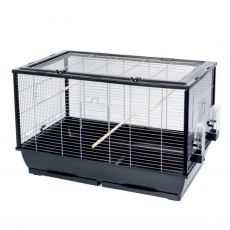 Ptičja kletka FIONA mini 78 x 48 x 51 cm ČRNA