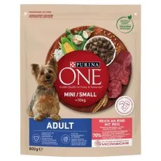 PURINA ONE MINI/SMALL Adult, govedina z rižem 800 g