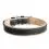 Usnjena ovratnica WAU DOG Soft 57-71 cm, 35 mm črno-bež