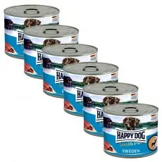 Happy Dog Wild Pur Sweden divjačina, 6 x 200 g