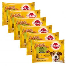 Pedigree Mixed izbor hran z zelenjavo v soku 6 x (4 x 100 g)