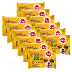 Pedigree Mixed izbor hran z zelenjavo v soku 12 x (4 x 100 g)