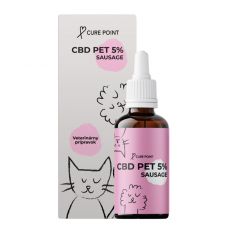 CURE POINT CBD Pet 5% oljez okusom klobase, 10 ml