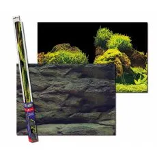 Ozadje za akvarij ROCK/PLANTS S - 60 x 30 cm