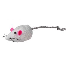 Trixie Plišasta miška z zvončkom 5 cm, 1 kos