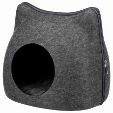 Trixie Cat Cave - Mačja jama iz klobučevine - siva 38 x 35 x 37 cm