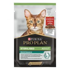PURINA PRO PLAN CAT STERILISED MAINTENANCE vrečka z govedino 85 g