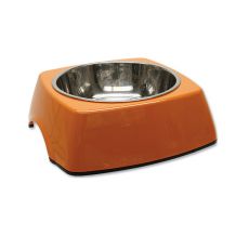Posoda za pse DOG FANTASY, oglata - 0,70 L, oranžna