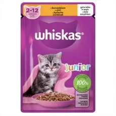 Whiskas Junior vrečka s pi&scaron;čancem v želeju 85 g