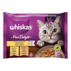 Whiskas Pure Delight izbor vrečk s perutnino v želeju 4 x 85 g