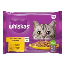 Whiskas izbor vrečk s perutnino v želeju 4 x 85 g