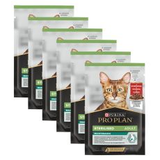 PURINA PRO PLAN CAT STERILISED MAINTENANCE vrečka z govedino 6 x 85 g