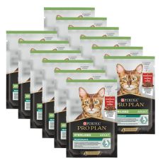 PURINA PRO PLAN CAT STERILISED MAINTENANCE vrečka z govedino 12 x 85 g