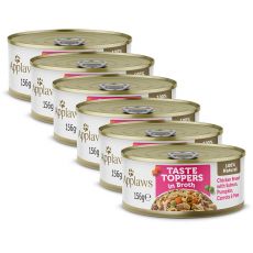 Konzerva APPLAWS s piščancem, lososom in zelenjavo 6 x 156 g