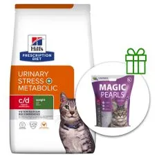 Hill's Prescription Diet Feline c/d Urinary Stress + Metabolic 8 kg + stelja BREZPLAČNO